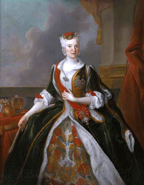 Louis de Silvestre Portrait of Maria Josepha of Austria Norge oil painting art